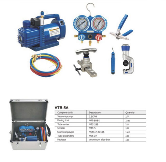 مجموعه ابزار برودت VTB-5A - Image 2