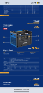 دستگاه ریکاوری گاز VRR12N ولیو - Image 2