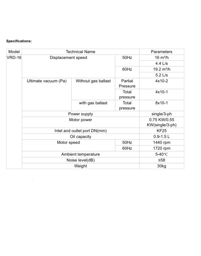 پمپ وکیوم VRD-16 - Image 3