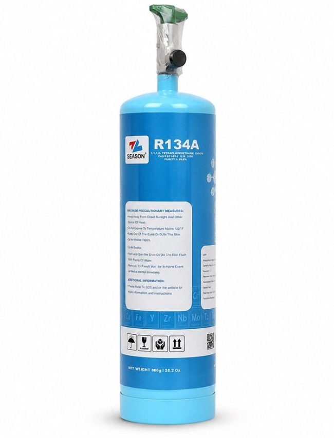 کپسول گاز سیزن r134a (شیر دار)